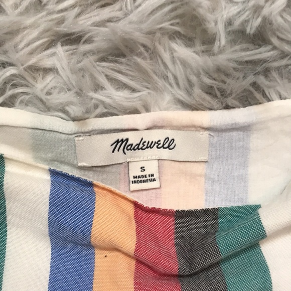 Madewell Square-Neck Mini Dress in Festival Stripe - Picture 7 of 7